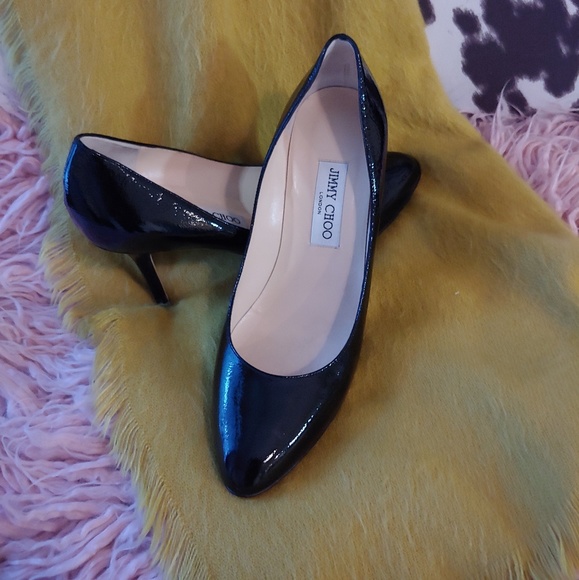 🚫SOLD🚫Jimmy Choo Black Leather Pump - Picture 1 of 7